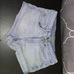 American eagle high waisted jean shorts